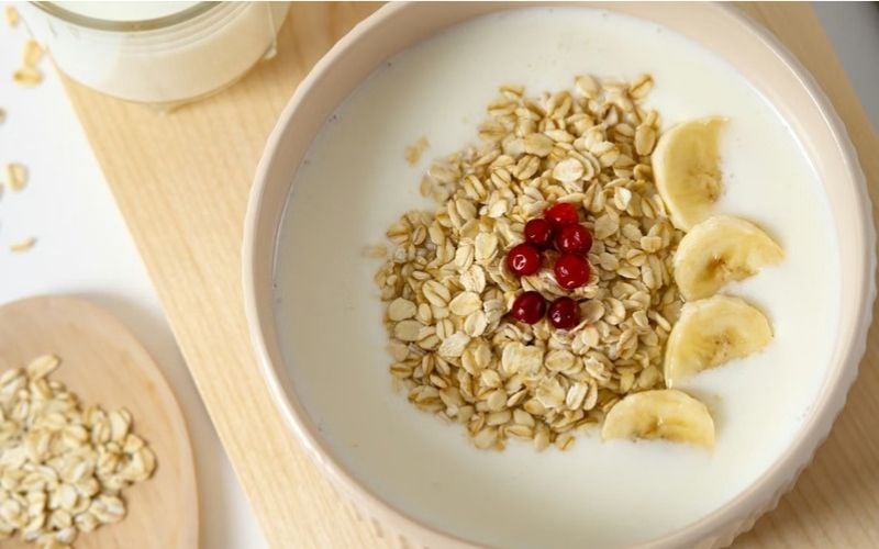 Khẩu phần yến mạch phù hợp giúp cơ thể hấp thu tốt hơn 